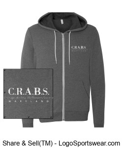 Bella + Canvas Unisex Sponge Fleece Full-Zip Hoodie Design Zoom